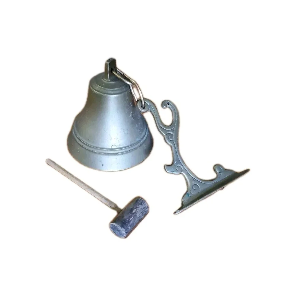 Vintage Solid Brass Hanging‎ Bell with Mallet